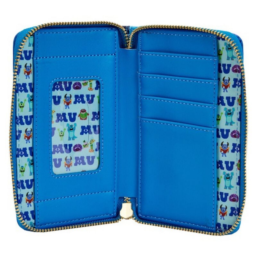 Loungefly x Pixar Monsters University Blue Zip Wallet. Tags removed -never used - Picture 3 of 8